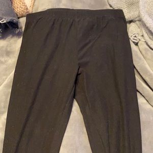 Black cotton leggings